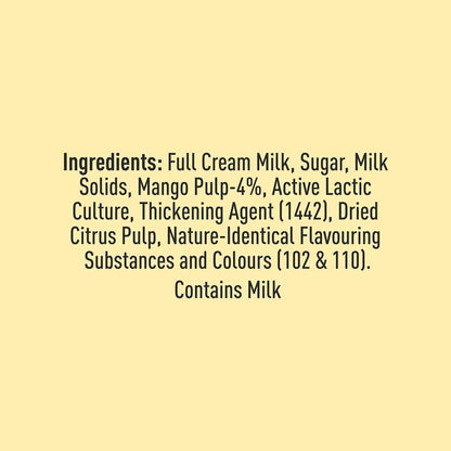 Mother Dairy Mango Flavoured Yogurt - 100g