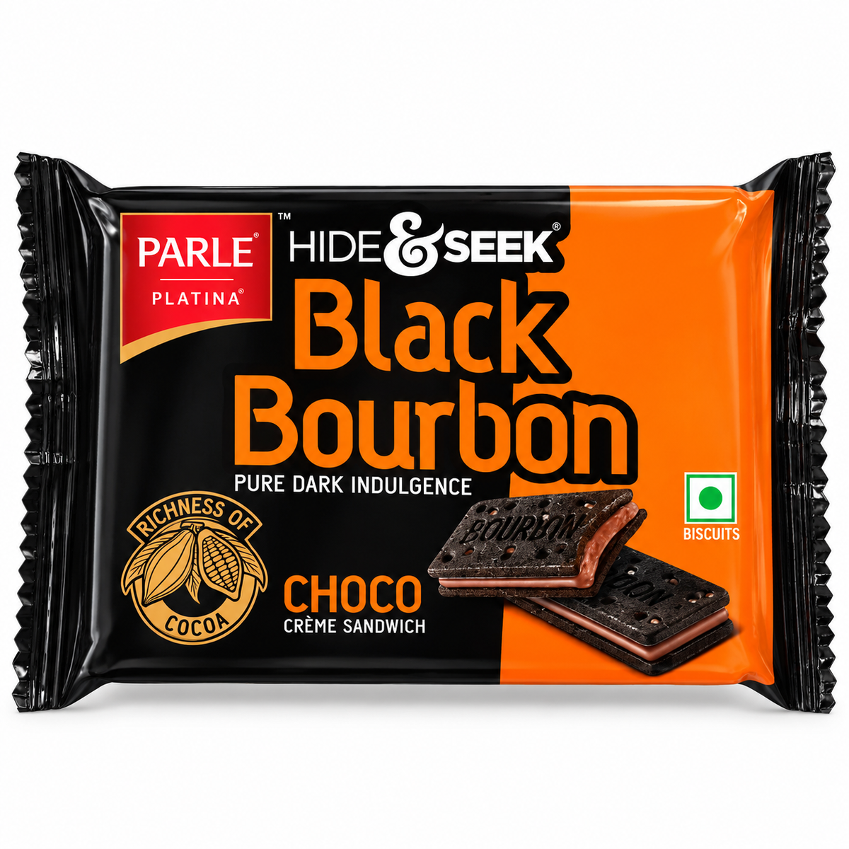 Parle Black  Bourbon Choco Cream Biscuit- 30g