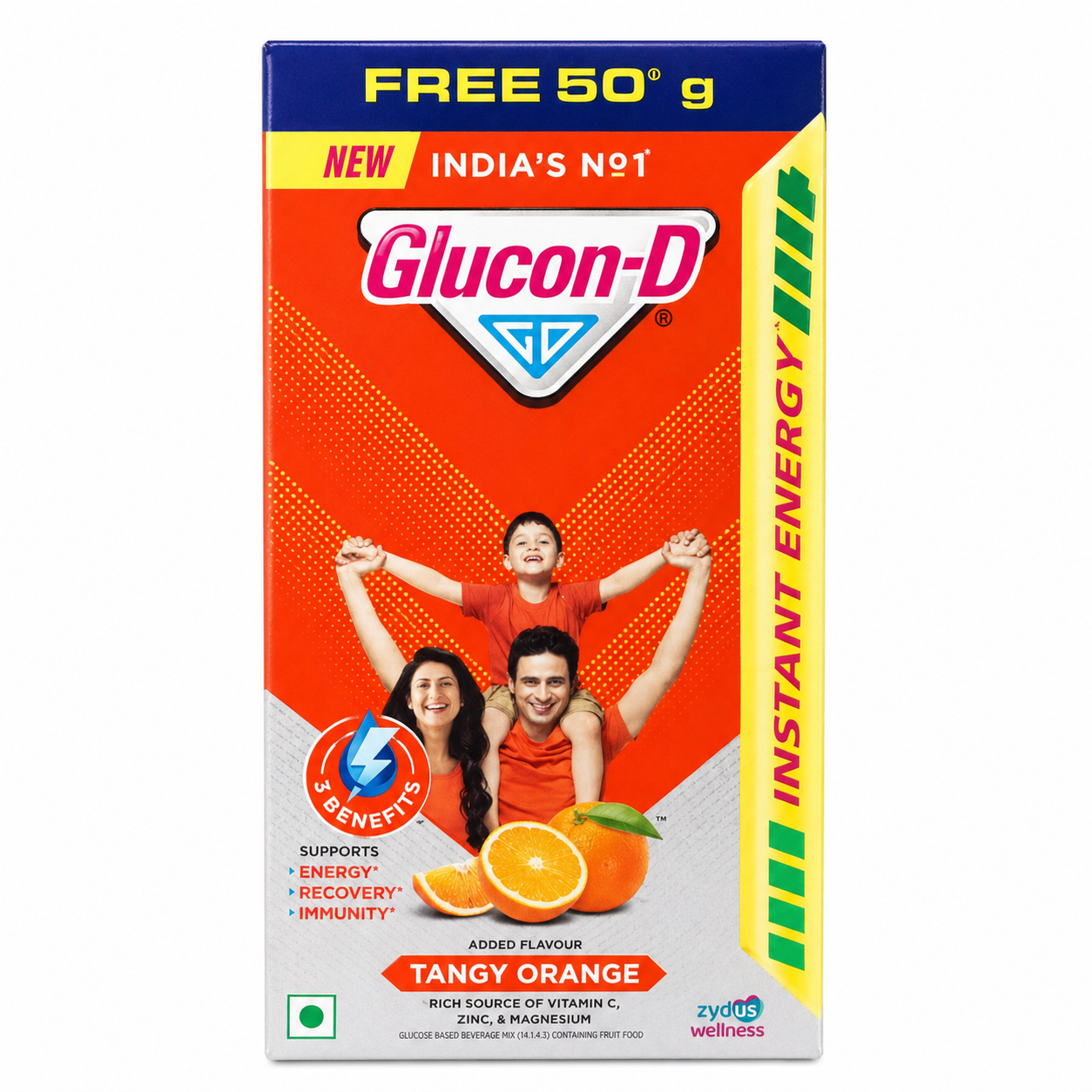 Glucon-D Orange Energy Drink Mix - 125g
