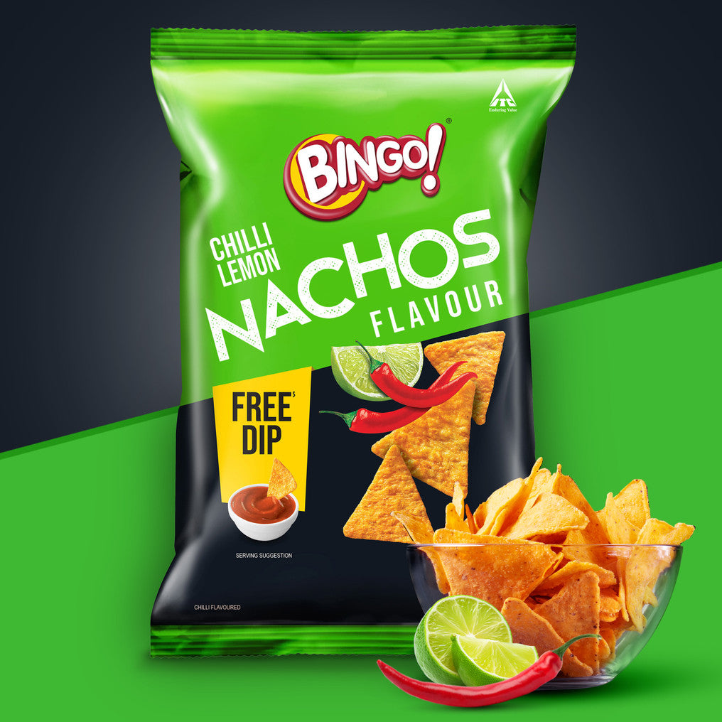 Bingo Chilli Lemon Nachos Flavour 48g