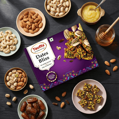 Tauffa Dates Bliss Indian Sweets (No Added Sugar) - 200g