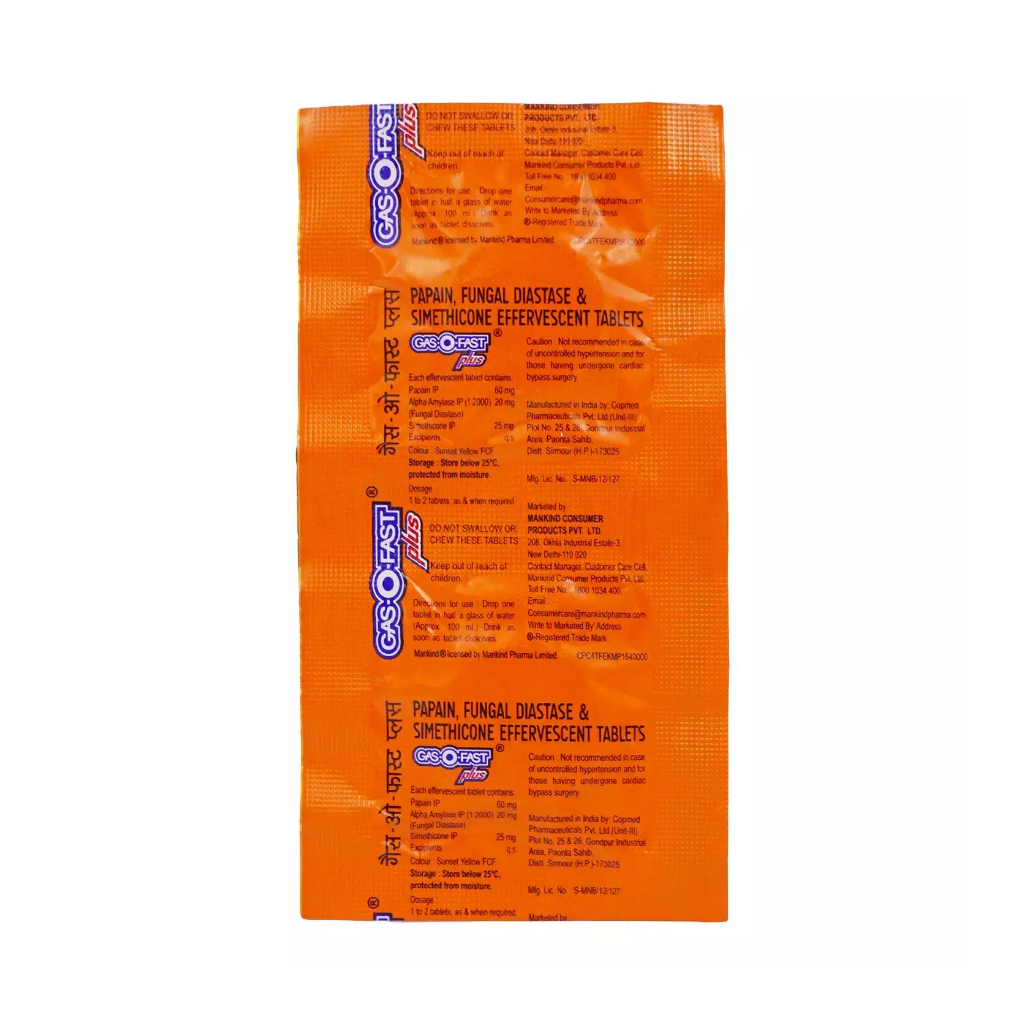 Gas-O-Fast Plus Tablet - 2 Sachets