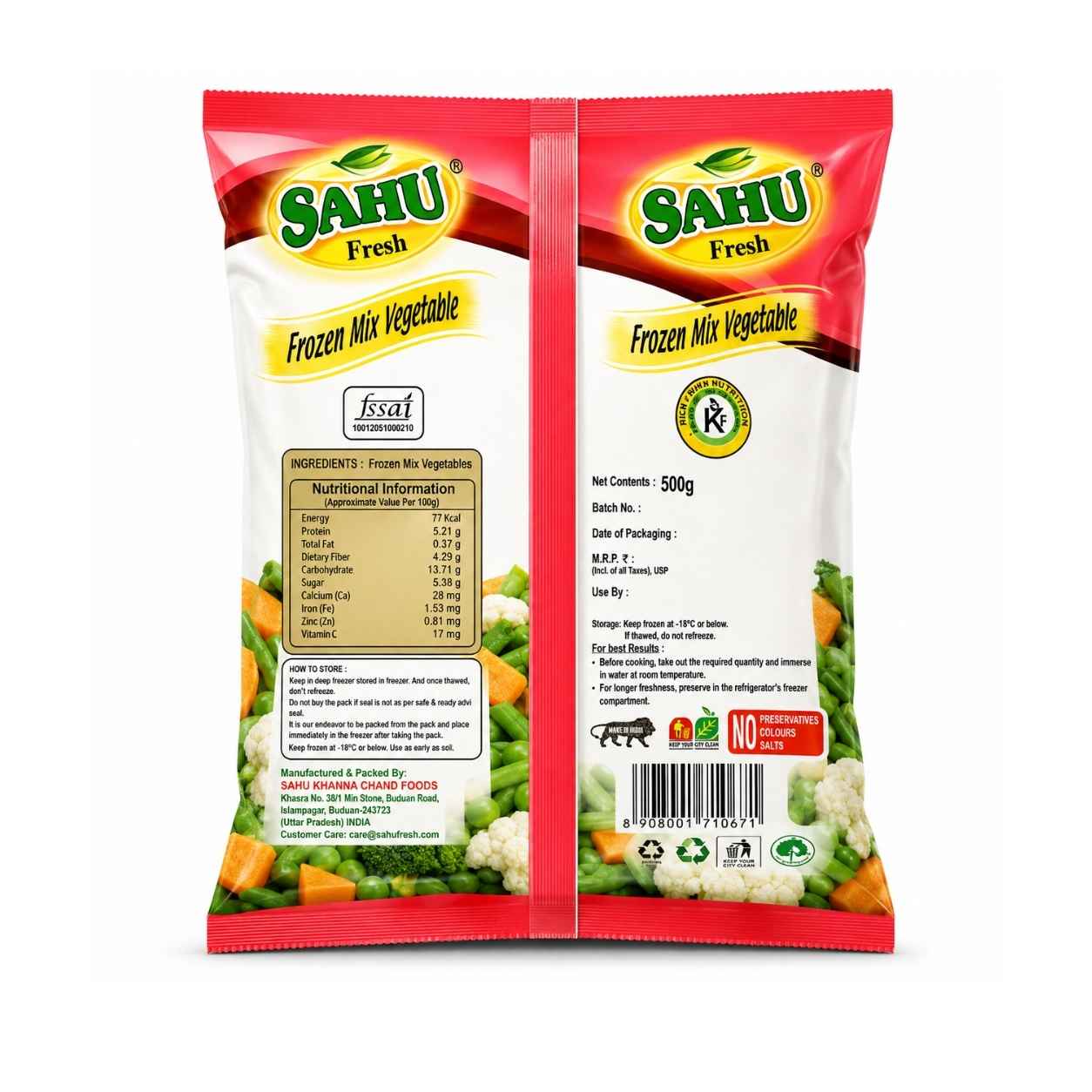Frozen Mix Vegetable - 500g