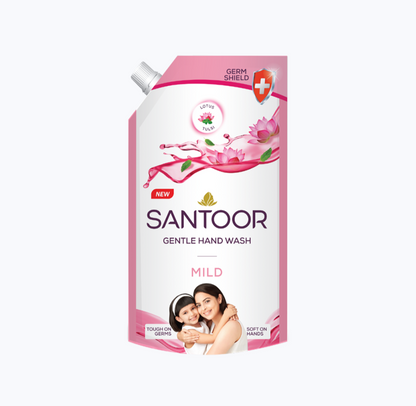 Santoor Mild Hand Wash (Lotus & Tulsi ) -650ml