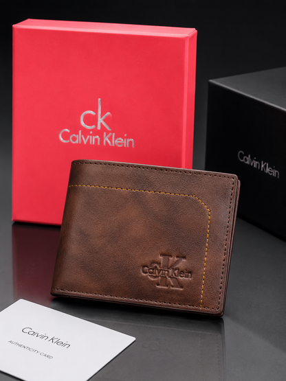 Calvin Kalien Geniune Leather Brown Wallet