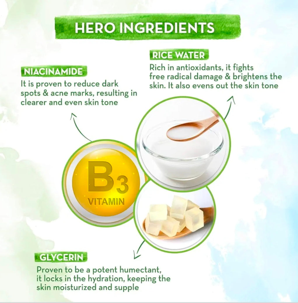 Mamaearth Rice Face wash With Rice Water & Niacinamide - (100ml)