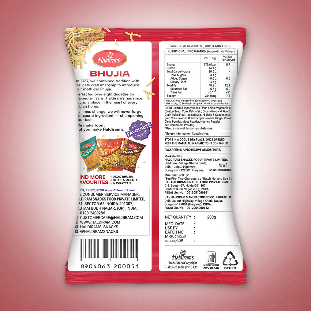 Haldiram's Besan Bhujiya - 200g