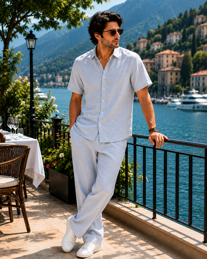 Zara Stylish Men's Linen Co-ord Set