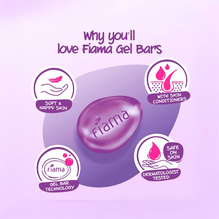 Fiama Gel Bar Soap Celebration (Pack of 3) - 375g
