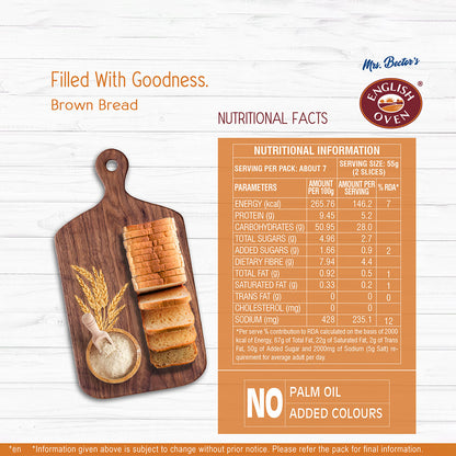 English Oven Brown Bread - 400g