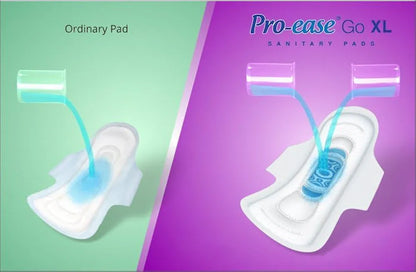 Pro-Ease Go Sanitary Pad XL, 15 Count