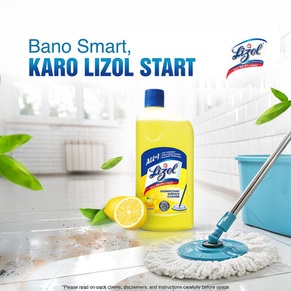 Lizol Disinfectant Surface & Floor Cleaner Liquid, Citrus - 500ml