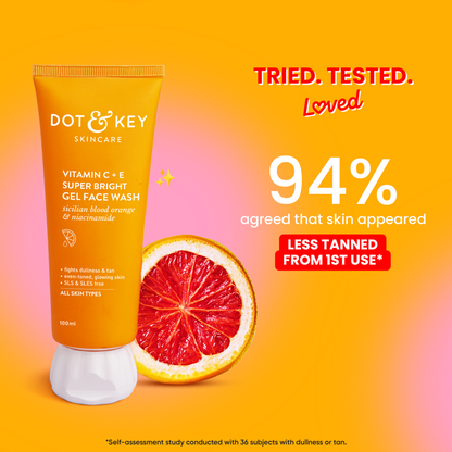 Dot & Key Vitamin C + E Super-Bright Gel Face Wash - 100ml