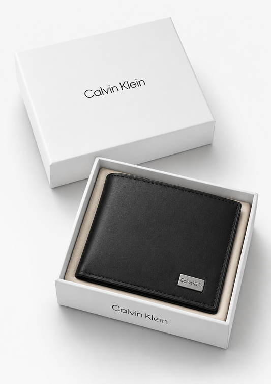 Calvin Kalien Geniune Leather Black Wallet