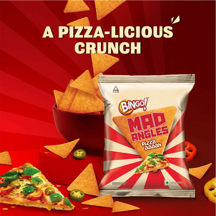 Bingo Mad Angles Pizza aaaah Masala - 60g