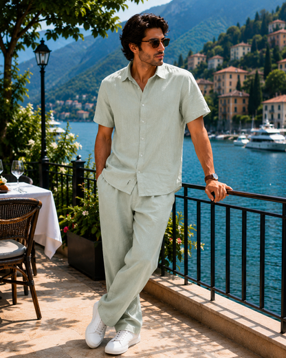 Zara Stylish Mens Linen Co-ard Sets