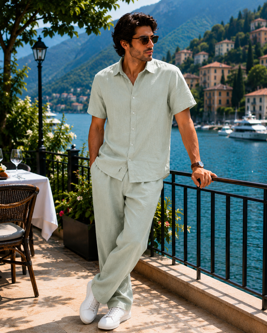 Zara Stylish Mens Linen Co-ard Sets