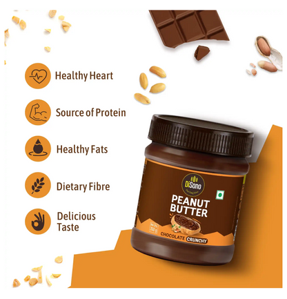 Disano Chocolate Peanut Butter Crunchy - 350g