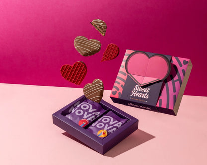 Sweet Hearts - Valentine's Day Gift Box - Pack of 6 Heart Shaped Treats