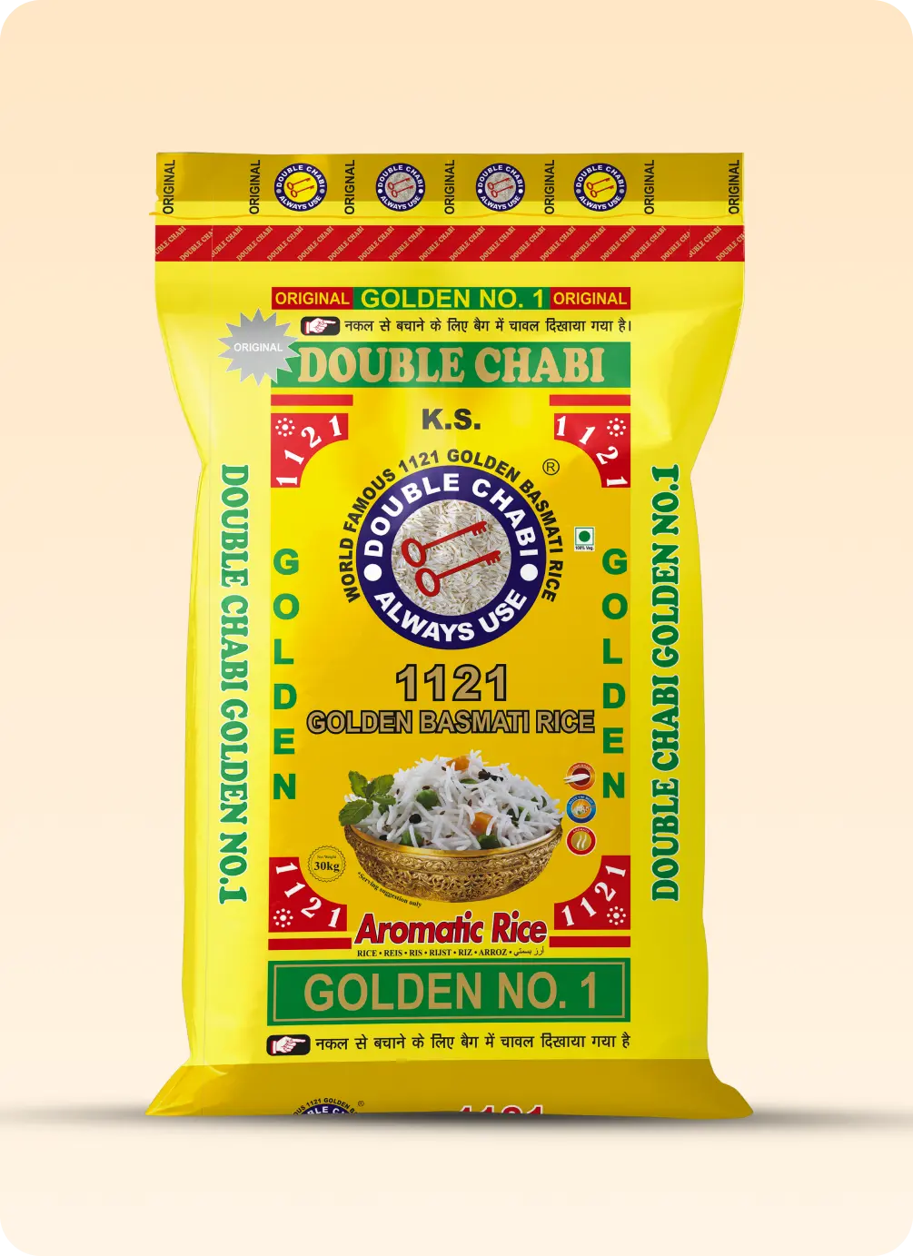 Double Chabi 1121 Golden Basmati Rice - 5kg