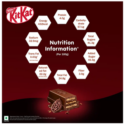 KitKat Dark Minis | Sharebag | Intense Dark Chocolate Coated Wafers ( 14Unit × 7.4g )