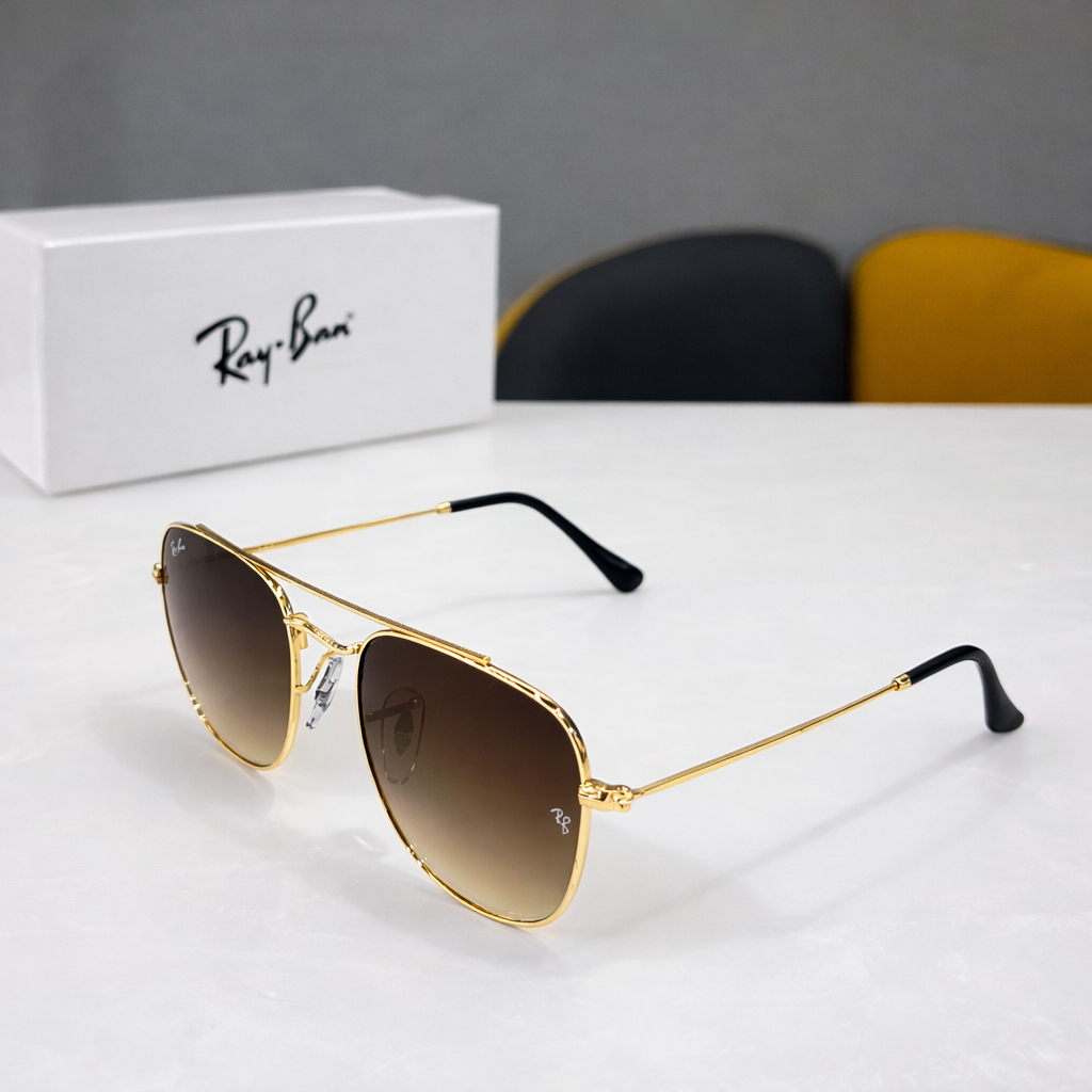 RayBan Gold Metal Sunglasses