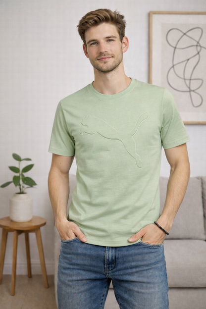 PUMA Regular Fit Round Neck Cotton T-Shirt