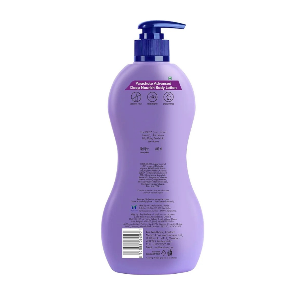 Parachute Advansed Deep Nourish Body Lotion - 400ml