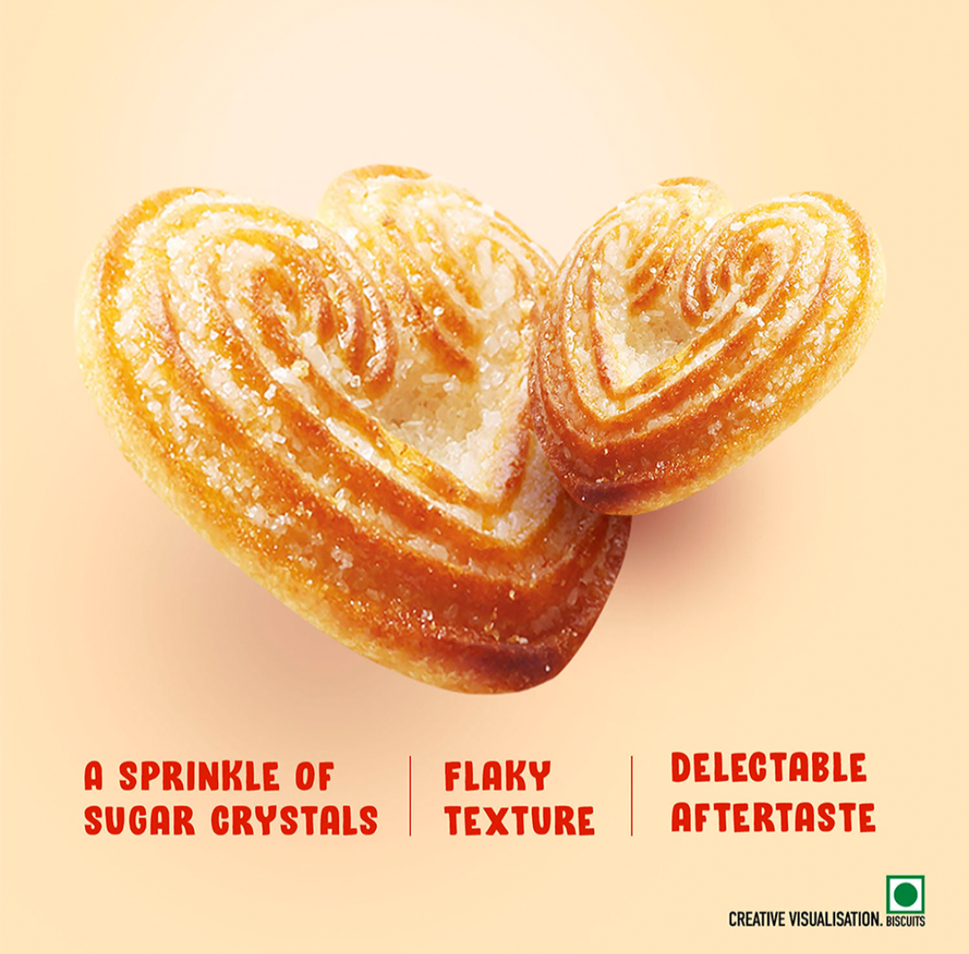 Britannia Little Hearts classic Crunch Biscuit - Pack of 2