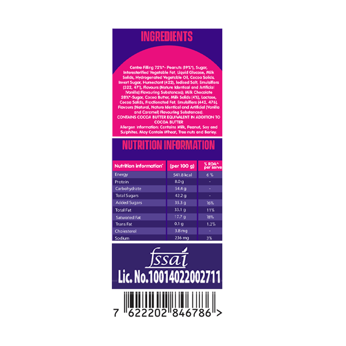 Cadbury Fuse Chocolate Bar