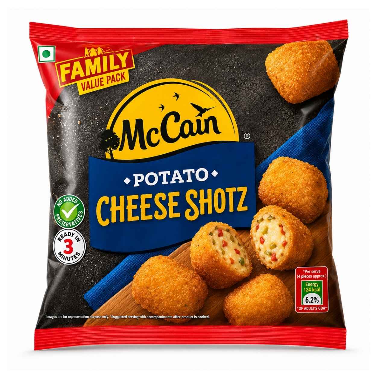 McCain Potato Cheese Shotz -400g