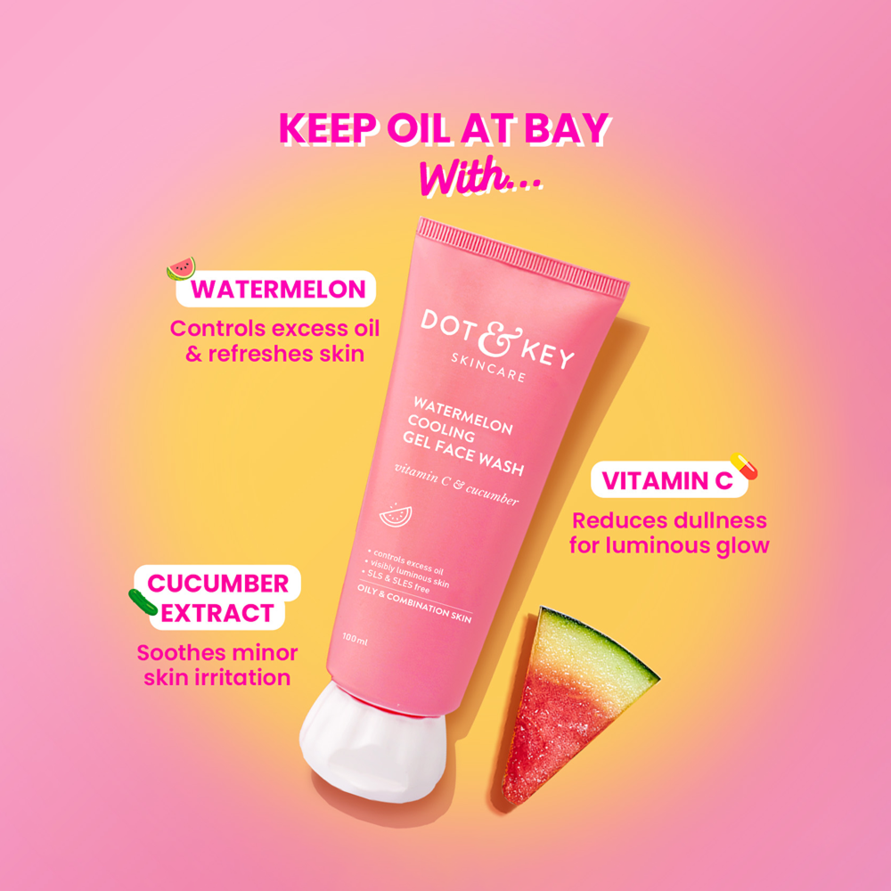 Dot & Key Watermelon Cooling Gel Face Wash - 100ml