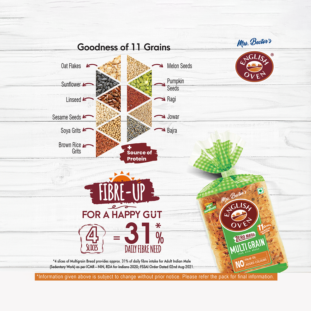 English Oven Zero Maida Multigrain Bread - 400g