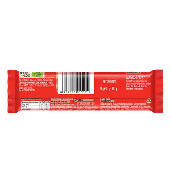 Nestle KitKat 2 Fingers Choclate Coated wafer bar