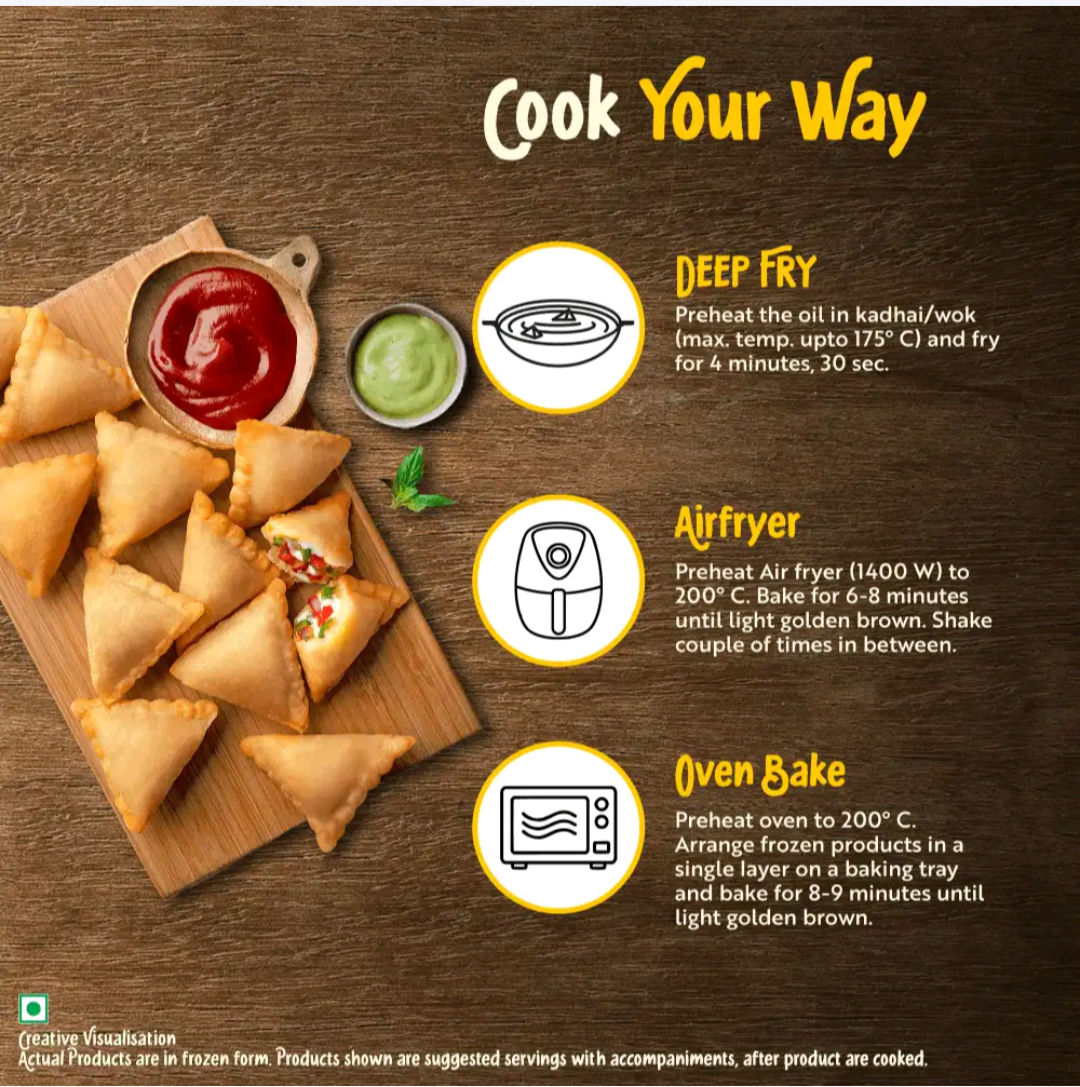 McCain Cheese Pizza Style Meni Samosa - 240g