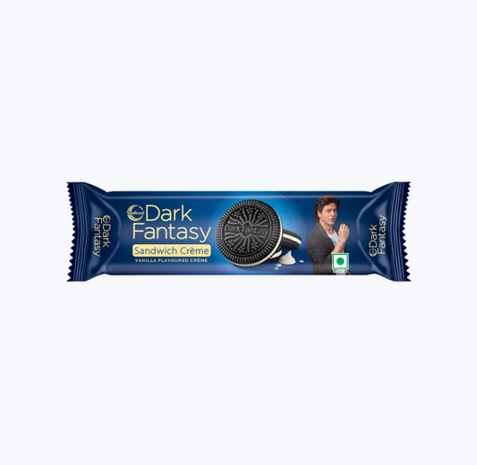 Dark Fantasy Sandwich Cream Venilla Flavoured Biscuits - 55.3g