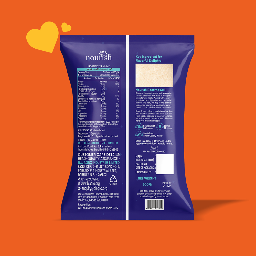Nourish Sooji/Rava - 500g
