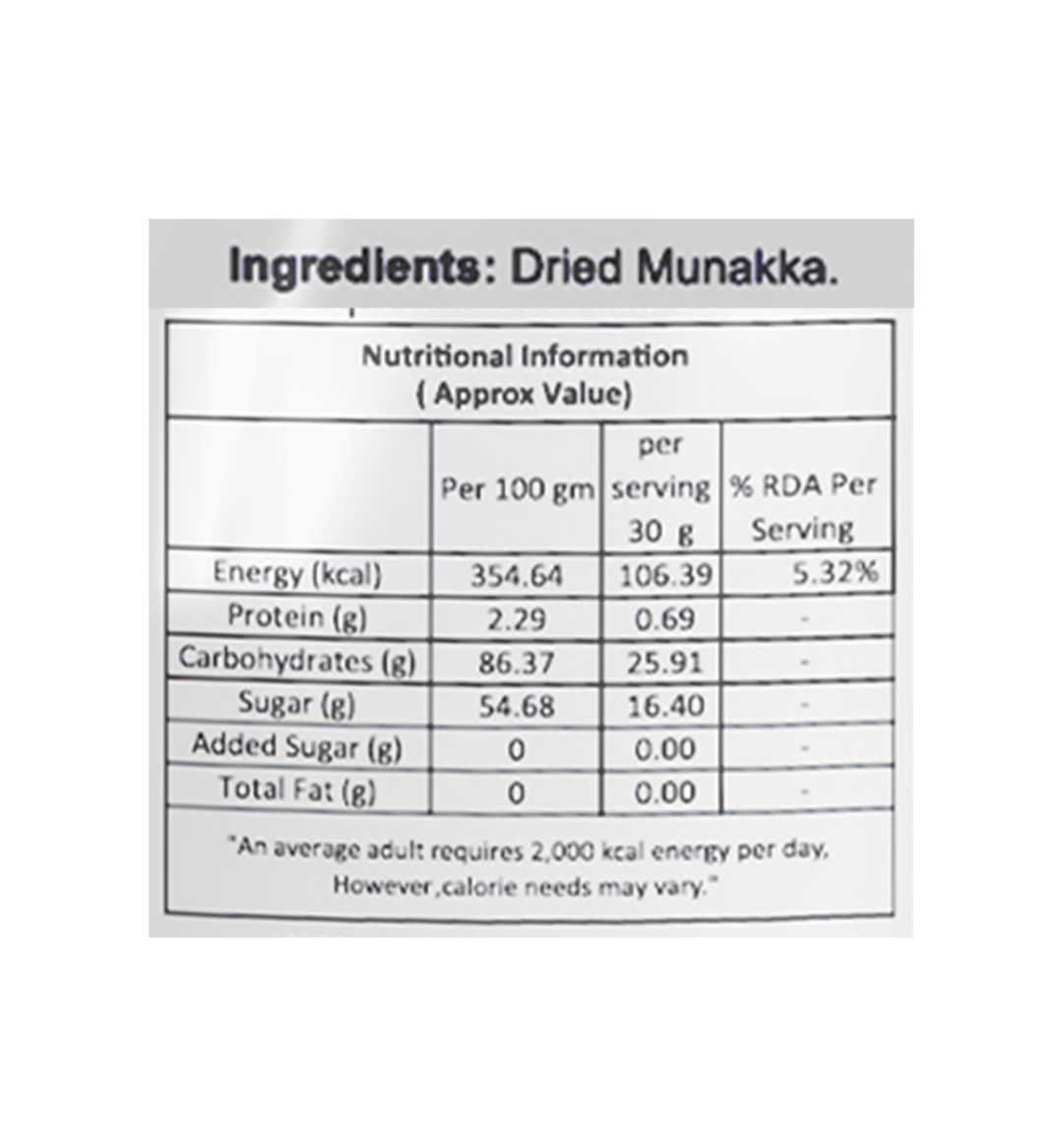Nutraj Dried Munakka Rising - 200g