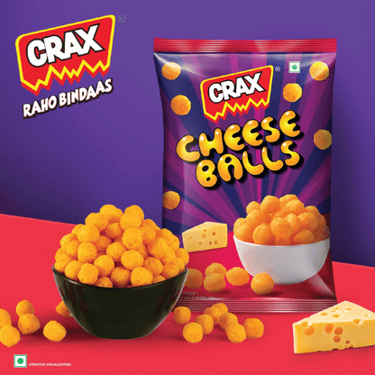 Crax Cheese Balls Puff - 107g