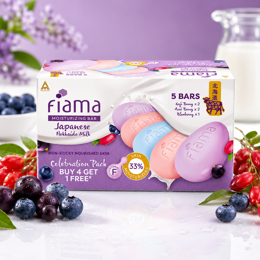 Fiama Moisturizing Soap Bars Japanese Hokkaido Milk - 625g