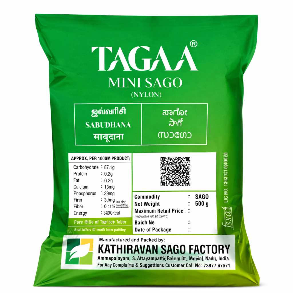 Taga Sago Mini Sabudaana - 500g