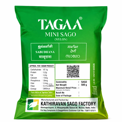Taga Sago Mini Sabudaana - 500g