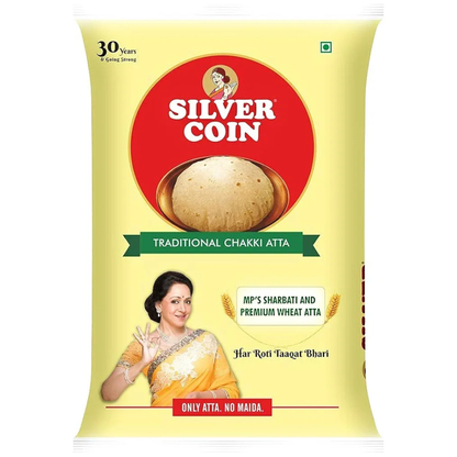 Silver Coin Traditional Chakki Atta -10kg
