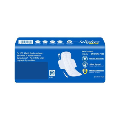 Stayfree Secure XL Cottony Comfort Sanitary Pads (18 unit )