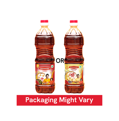 Mahakosh Kachi Ghani Mustard Oil (सरसों का तेल)- 1 Ltr