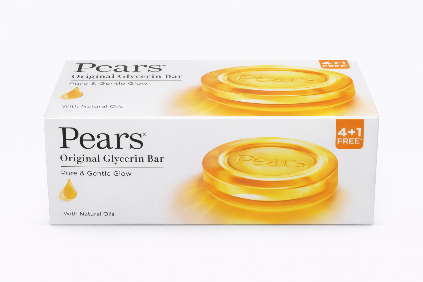 Pears Original Glycerin Soap Bar - Pure & Gentle Glow - 500g + 125g Free
