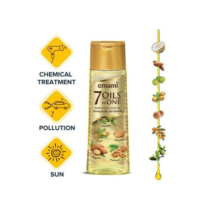 Emami 7 Oils In One Non Sticky Hair Oil - 100ml