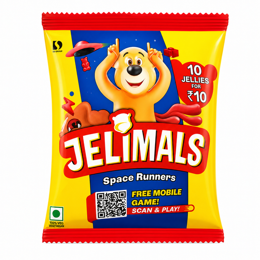 Candyman Jelimals Space Runners fruit-flavored jelly - 27g