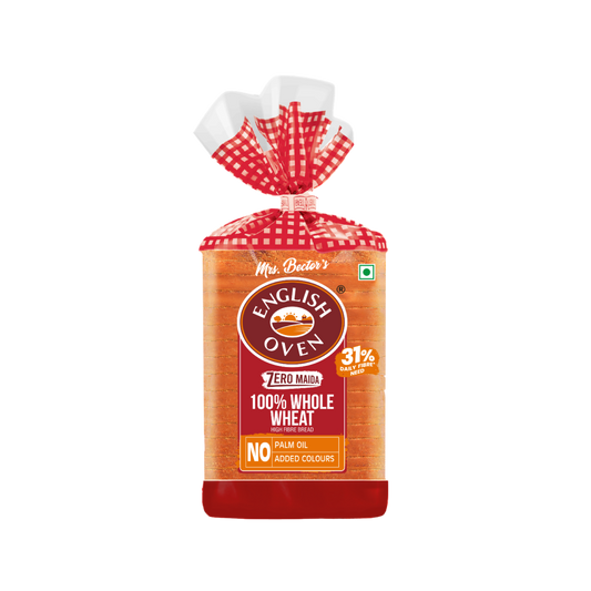 English Oven Zero Maida 100% Whole Wheat Bread - 400g