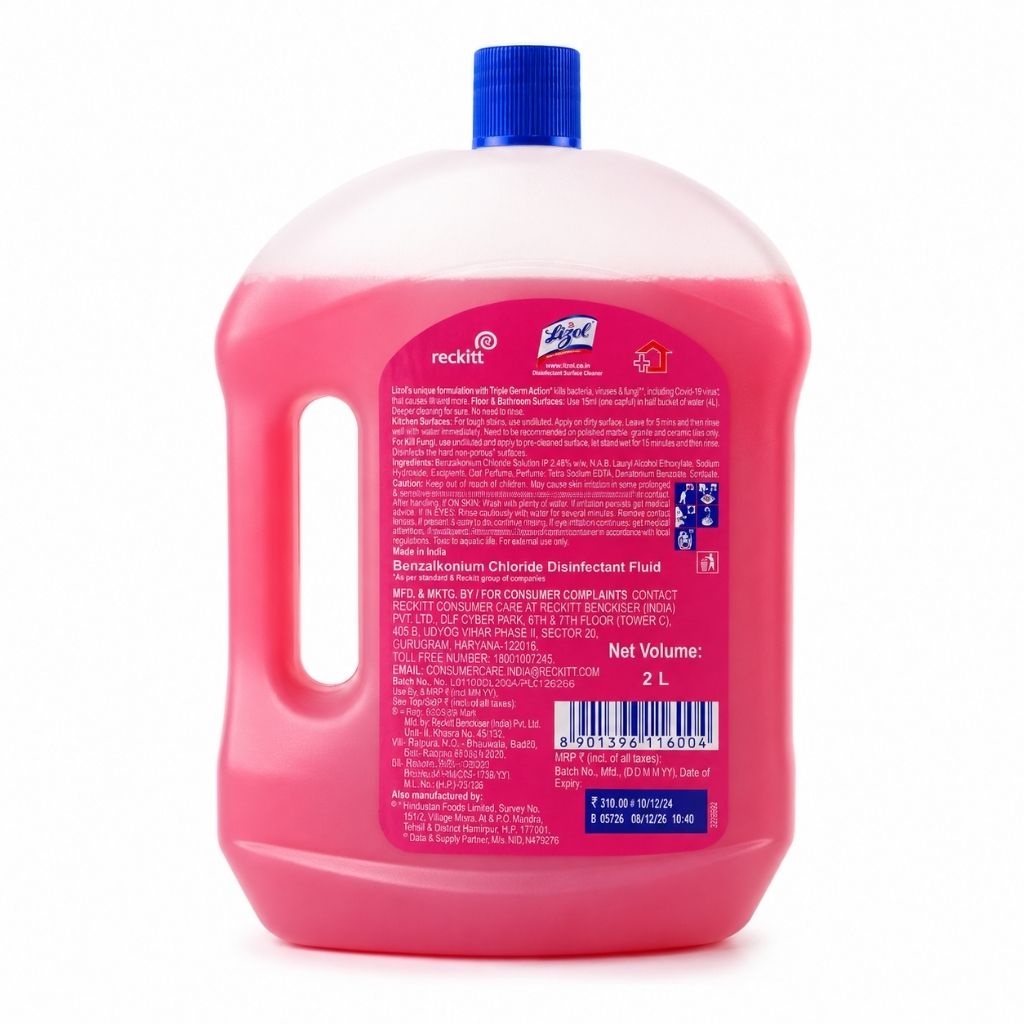 Lizol Disinfectant Surface Cleaner - 2 Ltr